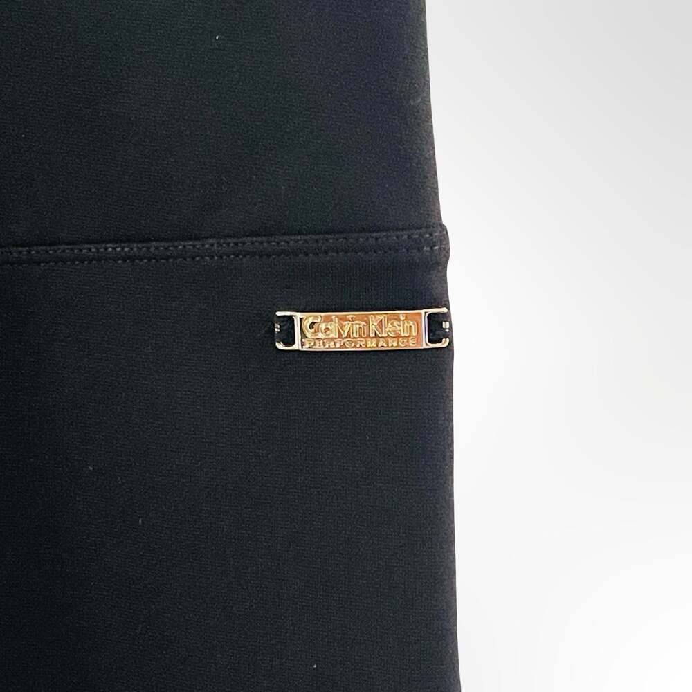 Calvin Klein Performance Women's Black Pull-On Stretch Leggings - Picture 2 of 8
